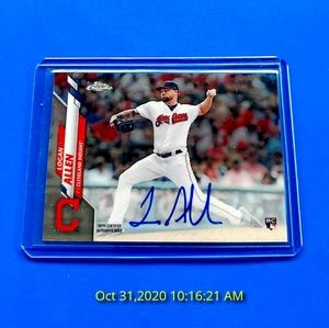 2020 Topps Chrome Logan Allen Rookie Auto